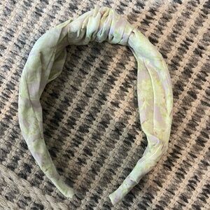 J. Crew Floral Headband in Pastel Green